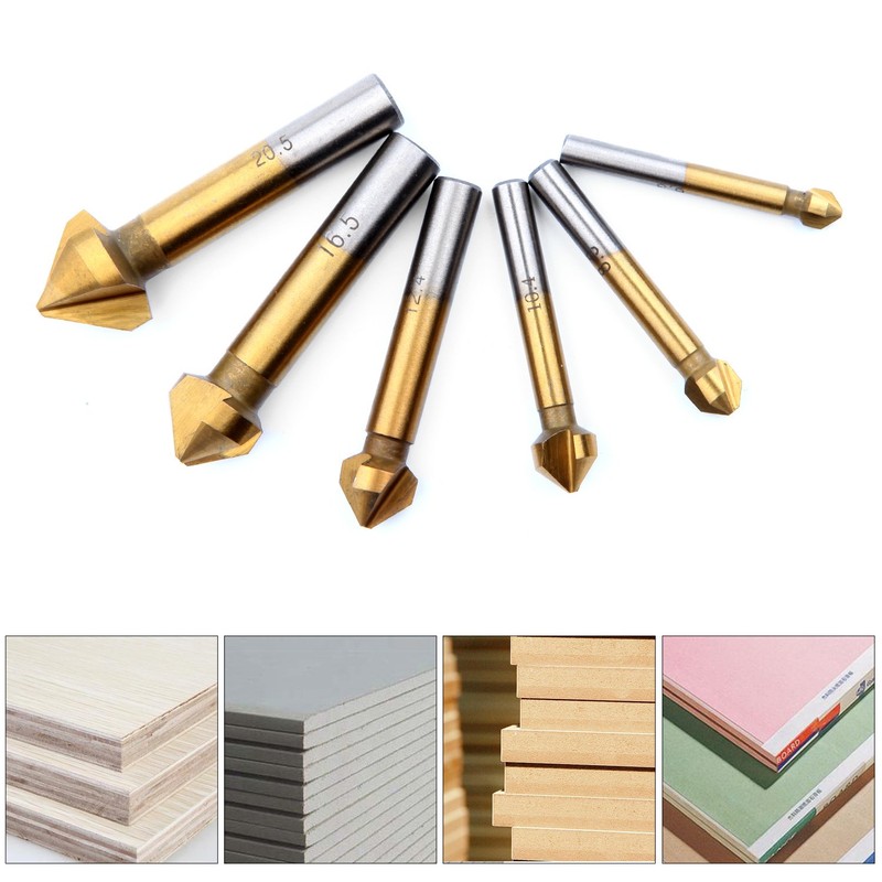 Countersink Metal Countersink Set for Wood 90° Countersink Drill HSS