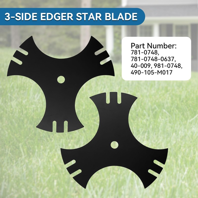 Bularie Edger Blade 781-0748 781-0748-0637 for Craftsman Troy-Bilt MTD Lawn