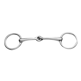 Korsteel Stainless Steel 2" Bradoon Loose Ring Snaffle Bit, 5.5"