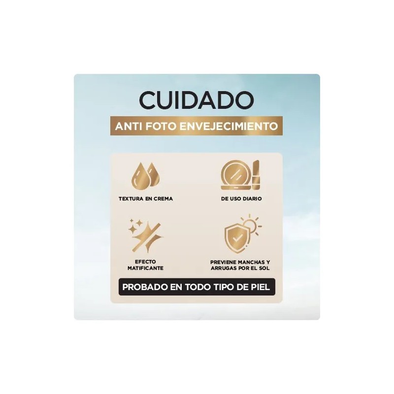 Protector Solar L'Oréal Paris UV Defender Anti-Brillo con Color Tono