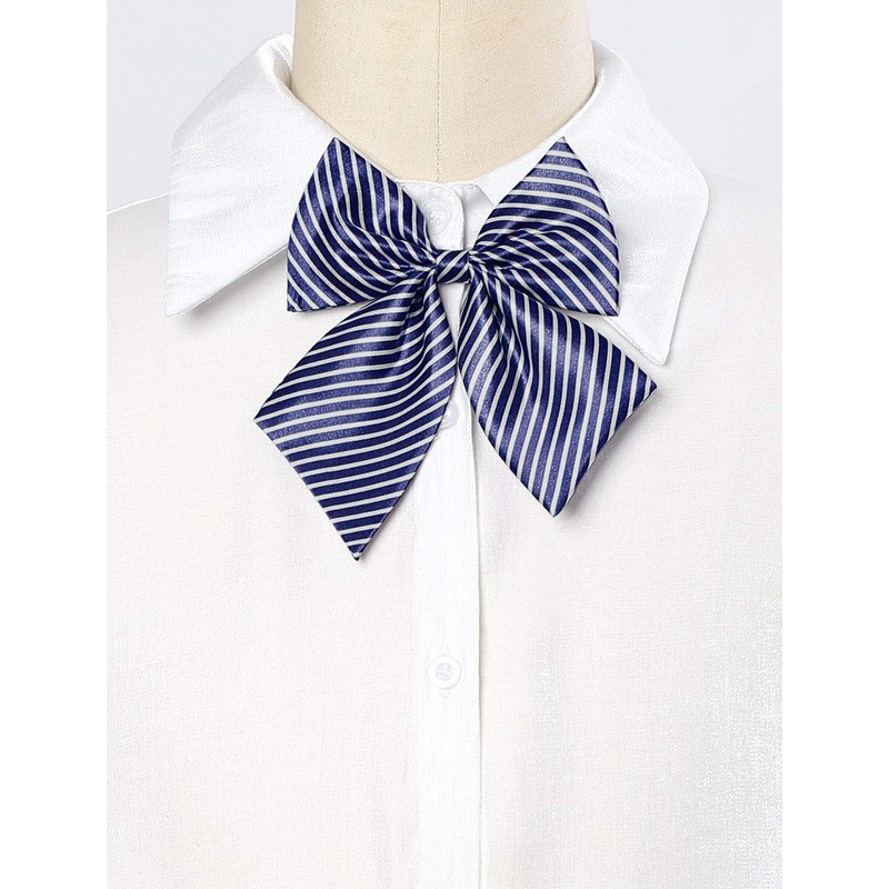 Allegra K School Ribbon, Ribbon Tie, Uniform, Bowtie, Bowtie, Adjustable,