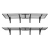 2-Tier Heavy Duty Steel Wall Mounted Garage Shelving 4 Pack