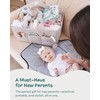 Lily Miles Baby Diaper Caddy Organizer, Quilted Nursery Storage Organizer
