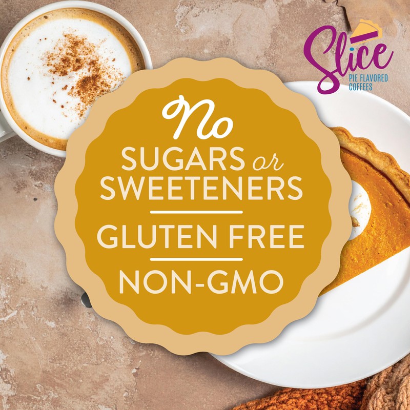 Slice Coffee Flavored Coffee Compatible with K Cup Brewers Including