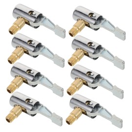 ULTECHNOVO 8pcs Tire Air Chuck Adapter Fast Inflation Nozzle for Car Air Compressor Durable Copper Alloy Fit for Multiple Vehicle Types Compact Portable Pump Adapter