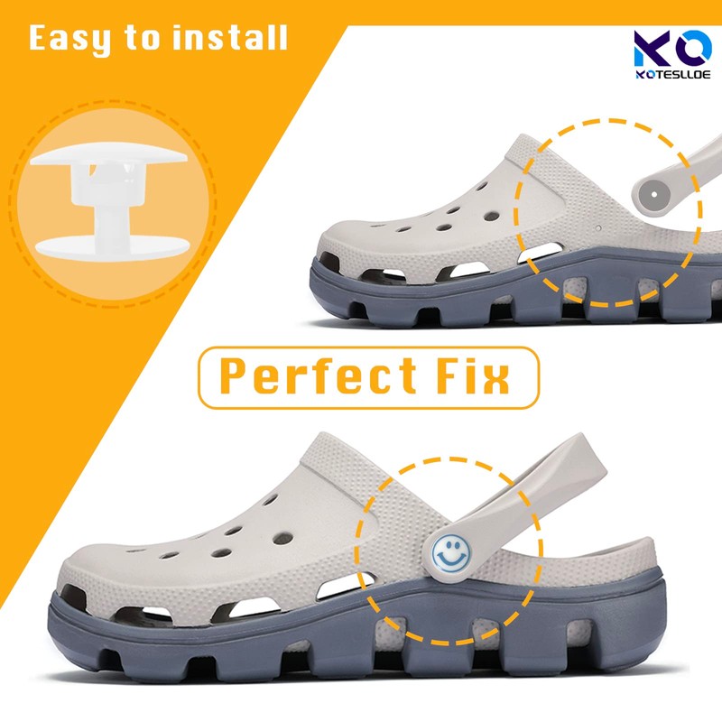 KOTESLLOE 8 Sets Replacement Rivets for Croc, Replacement Parts for