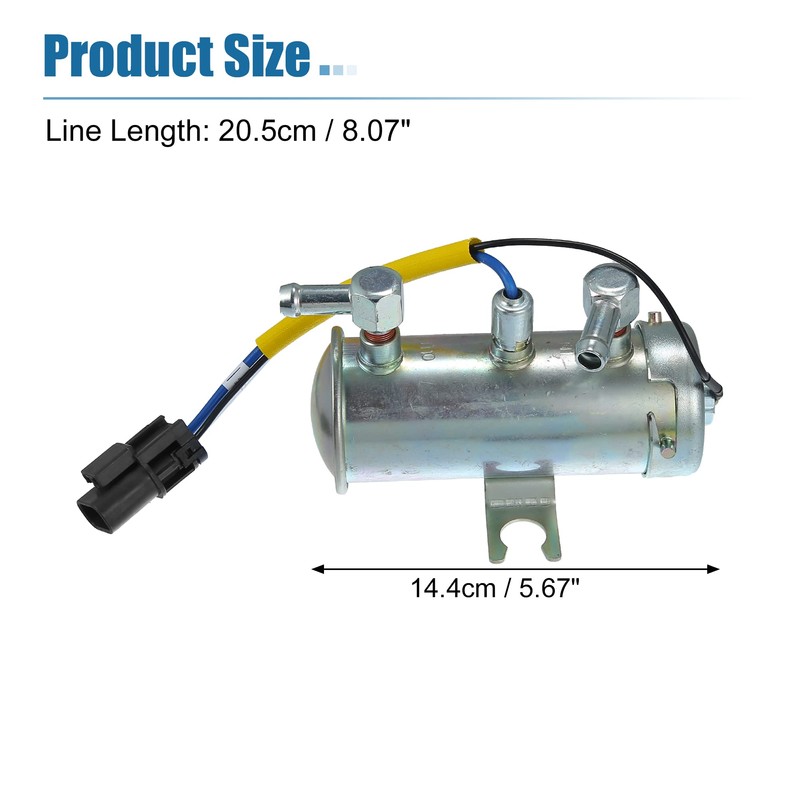X AUTOHAUX 1 Set 24V Universal Auto Electric Fuel Pump