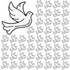 Misdary 100 Pcs Funeral Pins Dove Funeral Memorial Pin Bulk