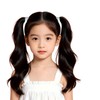 VIPMOFAN 子供用 マリンカラーヘアゴム 10本セット 高弾力 跡がつきにくい 滑り止め ヘアアクセサリー(8# ミストブルー系（10 本/箱）)8#