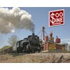 Soo Line Railroad "1003 and the Grain Elevator" 8" x