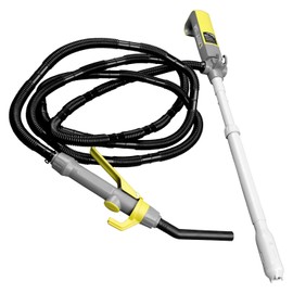 TERA PUMP Electric Fuel Transfer Pump (2.9 GPM), 10 FT Hose with Flow Control Nozzle - Telescopic Suction Tube (15 to 20 inch) For Gas Diesel E15 E85 Antifreeze DEF