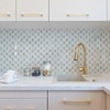 OYASIMI 10 Sheet Glossy Arabesque Peel and Stick Backsplash Tile,