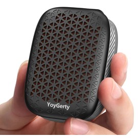 yoygerty 2026 Upgrade Wearable Bluetooth 5.4 Speaker, IPX7 Waterproof Clip-on Wireless Mini Portable Speakers, Built-in Mic, Hands-Free Music/Calls for Work/Cycling/Home/Party/Outdoor(Black)