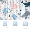 Riyidecor Ocean Whale Kids Shower Curtain 60Wx72H Inch Underwater Cartoon
