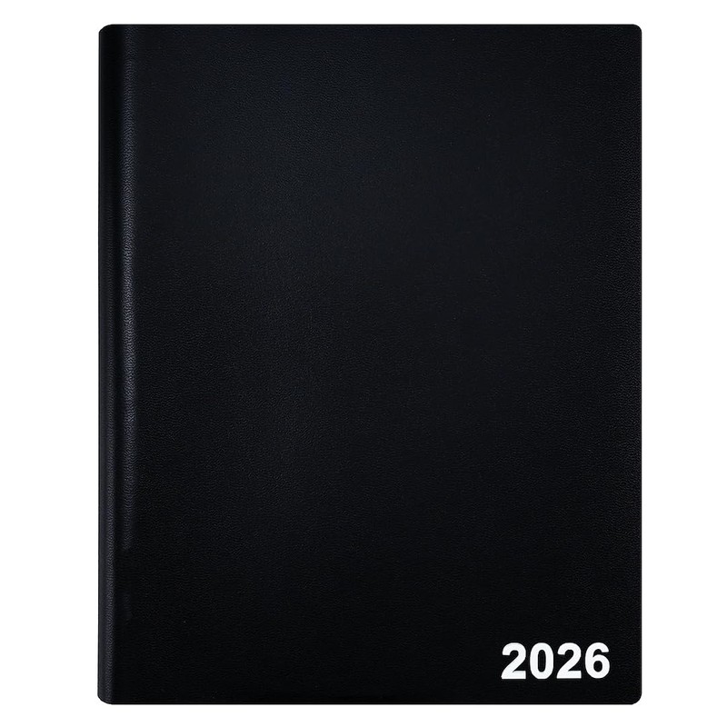 Staples 2026 Four‑Person Daily Appointment Book, 8" x 11", Hourly