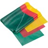 THERABAND Latex-free exercise bands in a set, yellow, red, green,