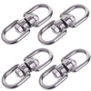 HWT Swivel Can Stainless Steel Metal Fittings Lead Key Chain