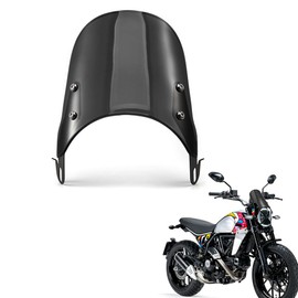 Motorcycle Wind Deflector Windscreen Universal Wind Shield Wind Deflector for Motorcycle 5 Inch - 7 Inch Headlight (Black)