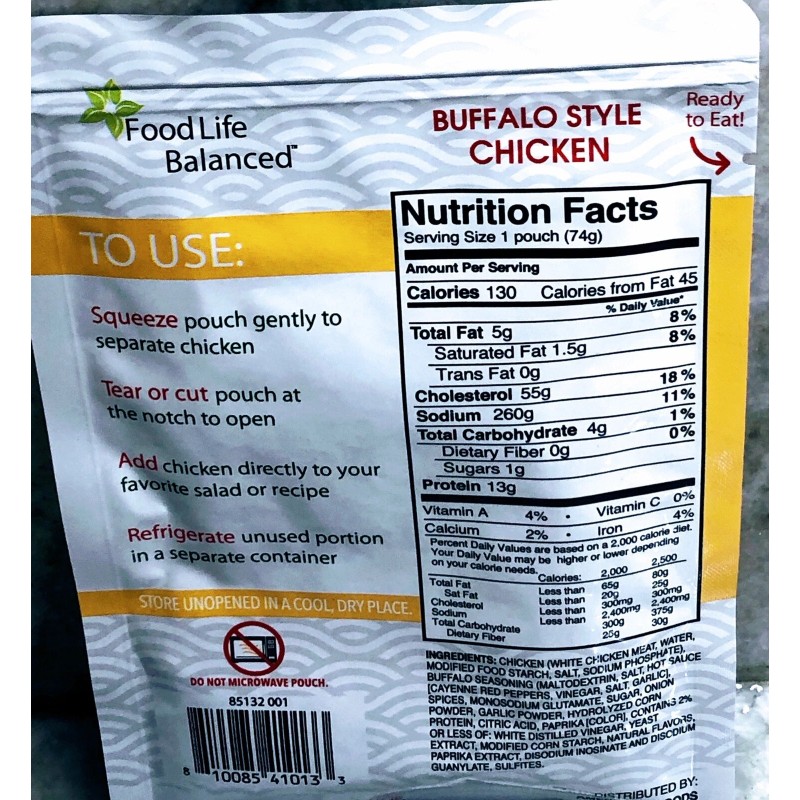 Ship N 24 Hours. New-Food Life Balanced Fully Cooked Bufalo