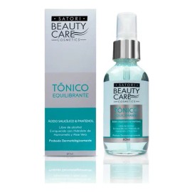 Satori Beauty Tónico Astringente con Ácido Salicílico y Pantenol, Antiacné, 60 ml