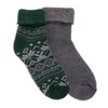MUK LUKS Men's Short Heat Retainer Sock (2 Pair Pack),