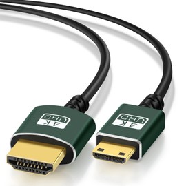 Thsucords 細柔らかい & 薄型 ミニ HDMI to HDMI ケーブル 1M. ウルトラスリム & フレキシブル Mini HDMI ケーブル 3D/4K@60Hz/18gbps/2160P/1080P 適格請求書発行可