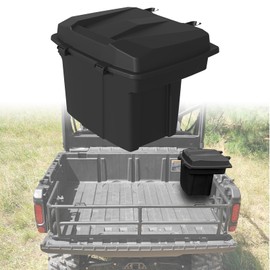 LitMiRaCle Removable Cargo Storage Box for Can-Am Defender HD5/ HD8/ HD10/ Max HD8/ Max HD10 2016-2022 / Commander 2021 2022, Rear Bed Trunk Storage Bin for Can am Defender Commander, 1PCS