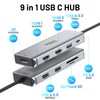 USB C Docking Station Dual Monitor, 9 in 1 Triple