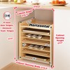 Sawjut 7 Tier Wooden Tray Dividers for Cabinets Cookie Sheet