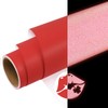 WRAPXPERT Reflective Vinyl Permanent Red, 12" x5ft Reflective Vinyl Roll,