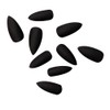 Matte Press on Nails Stiletto Almond Medium Length Black Pure