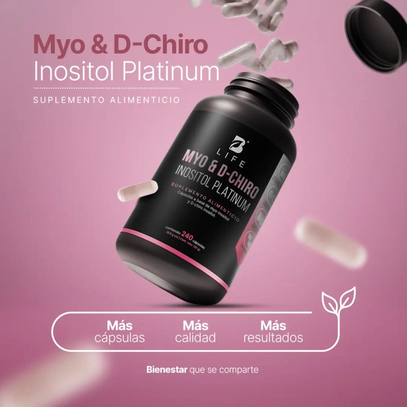 Myo Chiro Inositol 240 Cápsulas Ratio 2000mg Por Porción Apoya