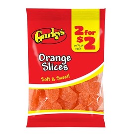 Gurley's Citrus Burst Orange Slices, Jelly Fruit Candy, Zesty Sweet (Pack of 12)
