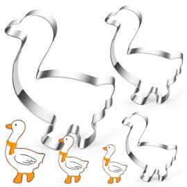 Martin's Goose Cookie Cutter, Cookie Cutter, Goose Cookie Cutter, Children's Stainless Steel Cookie Cutter, Animal Cookie Cutter, Christmas, Saint Martin, Pack of 3