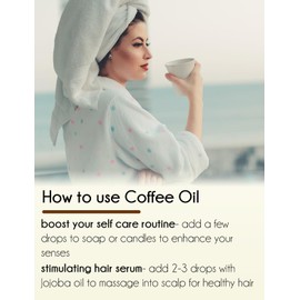 Coffee Essential Oil – 4 fl oz (118 ml) Glass Bottle w/Glass Dropper – 100% Pure Essential Oil – GreenHealth