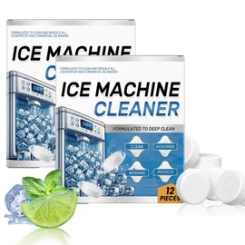 MYSQIHO Ice Machine Cleaner Maker Descaler - 24 Clean Tablets Compatible with Opal, Kitchenaid, Nickel Safe Scale Remover for Countertop