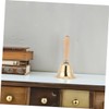 Gatuida 2pcs Solid Brass Hand Bell with Wooden Handle Loud