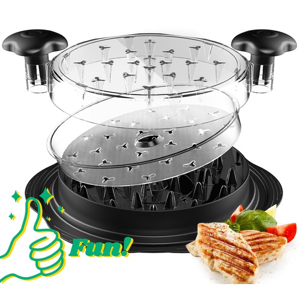 Chicken Shredder with Separate Plate, Large Meat Shredder Tool Twist