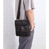 Bearneko Men's Shoulder Bag, Genuine Leather, Crossbody Shape, Thin, Lightweight,