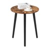 Apicizon Small Round Side Table, Nightstand End Table for Small