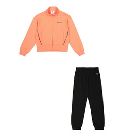 Champion Girl's Legacy Girl - Full Zip Sweatsuit Elastic Cuff, Pink (PS202), L