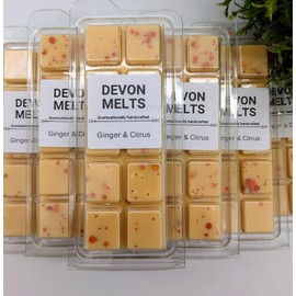 Devon Melts - Ginger & Citrus - Highly Scented 100% Soy Wax Snapbar