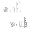 LeCalla 925 Sterling Silver Link Hoop Earrings for Women |