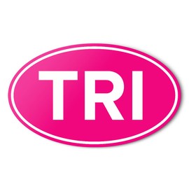 Meister Anti-UV Vinyl Car Bumper Sticker for Sports & Lifestyles - TRI - Pink