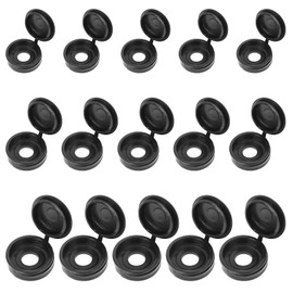Pack of 120 Black Plastic Screw Cover Caps, 4 mm/5 mm/6 mm, Black Screw Caps, Black Plastic Screw Covers, Plastic Cover Caps, Screw Caps