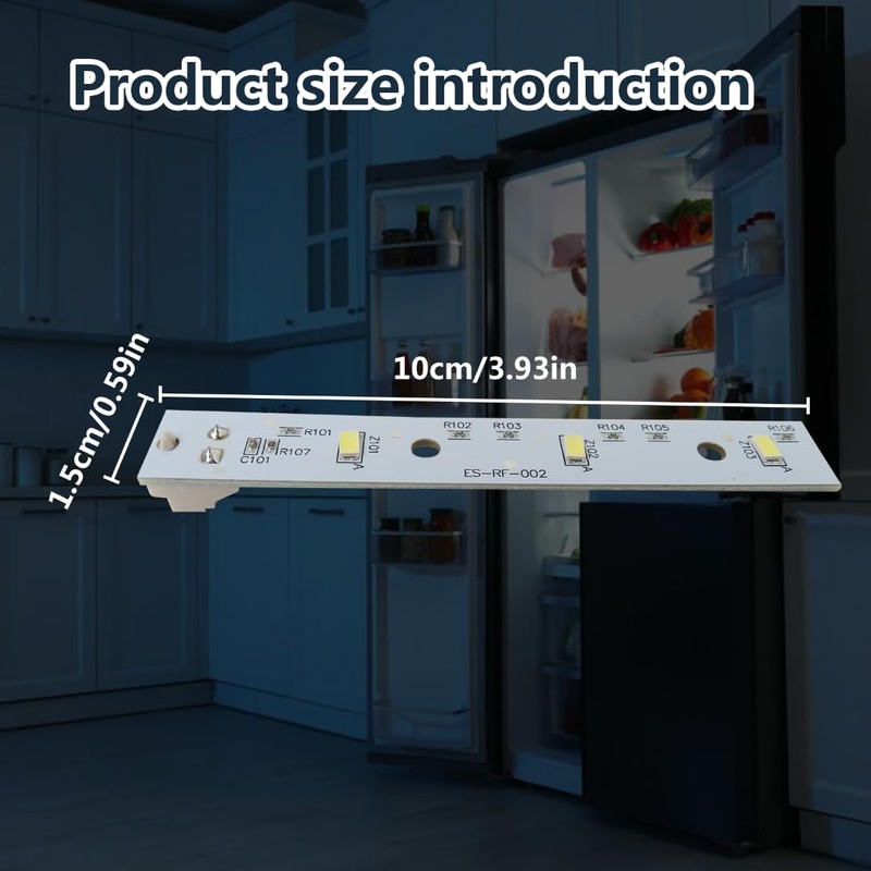 2pcs WR55X26671 Replacement Refrigerators LED Light Board Compatible for GE