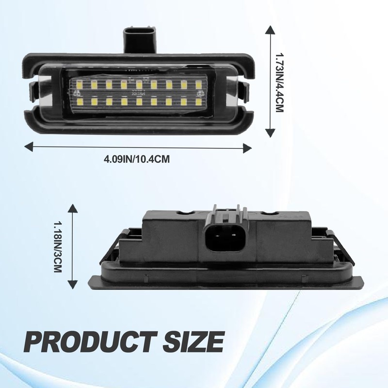 2PCS LED License Plate Light Compatible With Ford Mustang 2015-2021,