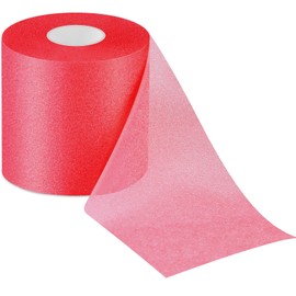 Nuanchu 30 Yards Pre-wrap Athletic Tape Foam Underwrap Tape Foam Underwrap Bandage for Hair Soccer, Sports Wrists Elbows Knees Ankles, 2.76 Inches(Red)