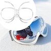 Dickly Ski Goggles Insert Adapter Portable Professional Clear Bendable Goggles