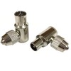 electrosmart Angled TV Aerial Coaxial Plugs - Set comprises of